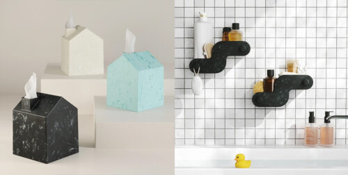 Anwendungen für recycelte Materialien in Umbra Badezimmerprodukten aus Ocean Material®
